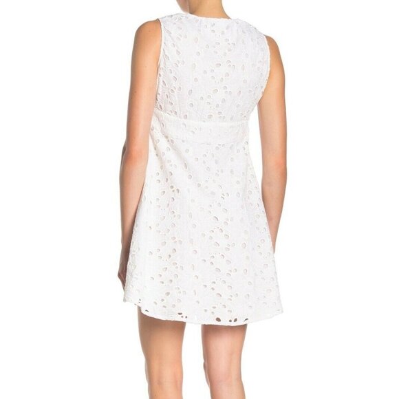 Walter Baker White Moore Eyelet Lace Shift Dress - Picture 2 of 2